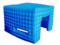 Barraca de cubo inflável azul