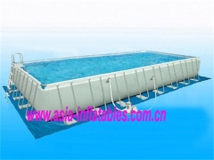 Quadro metálico retangular piscina
