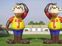 Crazy Giant Custom Inflatable Monkey For Outdoor Advertising
