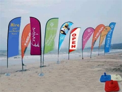 Publicidade pop-up flags stand