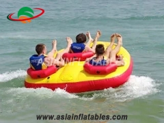 Elegante Personalizado 3 pessoa inflável esportes aquáticos jet ski tubo de barco de esqui rebocável