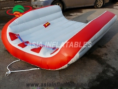 Elegante 2 pessoa esportes aquáticos flutuante plataforma inflável flyingtube rebocável