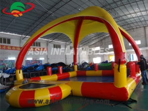 Inflatable Square Pool with Sunshade Tent