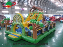 17 Foot Inflatable Jungle Slide