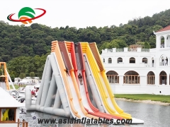 customize 2 lanes Challange inflatable water slide adult or kids Wholesale