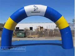 Arco padrão inflável redondo de 20 pés azul