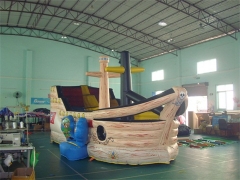 Impressão de barco inflável de piratas