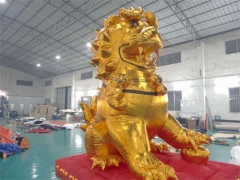 Modelo de desenho de leão inflável