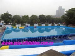 Quadro metálico natação parque infantil
