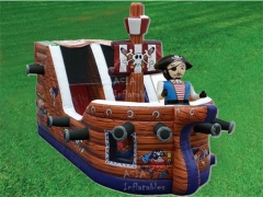 Slide inflável do navio pirata