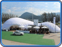 estrutura inflável da cúpula