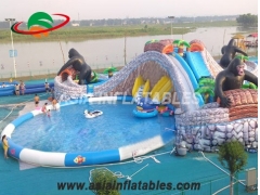 parque aquático inflável