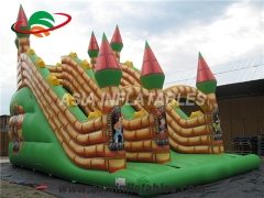 Vários estilos de corrediça seca inflável do castelo comercial colorido para a promoção