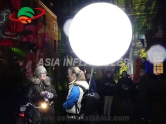 iluminação ambulante bola de mochila inflável