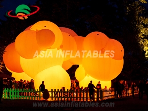 Led light inflatable art decoration