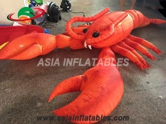 lagosta inflável gigante de publicidade ao ar livre