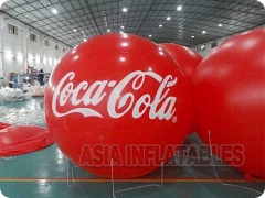 Balão de marca coca cola