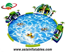 toboágua inflável com piscina