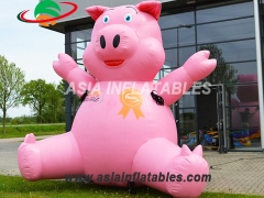 Nova chegada Gigante Dos Desenhos Animados De Porco Inflável De Parabéns