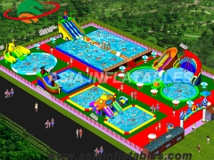 Inflatable Land Water Park Project