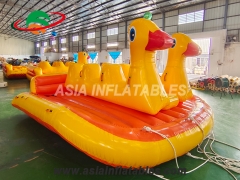Elegante Jogos infláveis ​​rebocáveis ​​rebocáveis ​​da água do tubo de voo de encerado do pvc de 0.9mm