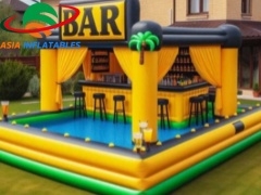 Bares de piscina infláveis de luxo para resorts e hotéis