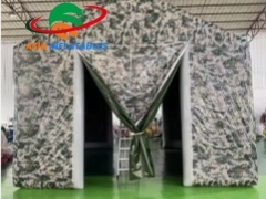 Durable Custom Inflatable Military Tent Camping Tent For Emergency Accommodation