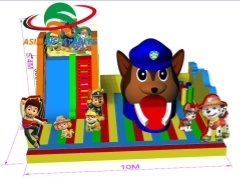 Interactive Inflatable Hot Sale PAW Patrol Theme Playzone For All PAW Patro Fans