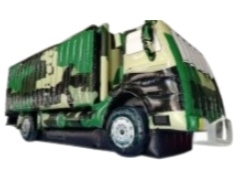 Caminhão militar inflável